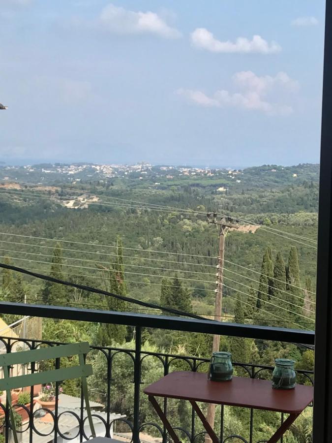 Schoenes Familienappartement In Pelekas, Corfu Mit Meerblick 外观 照片