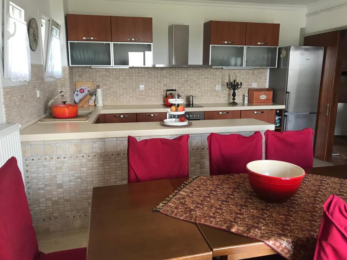 Schoenes Familienappartement In Pelekas, Corfu Mit Meerblick 外观 照片