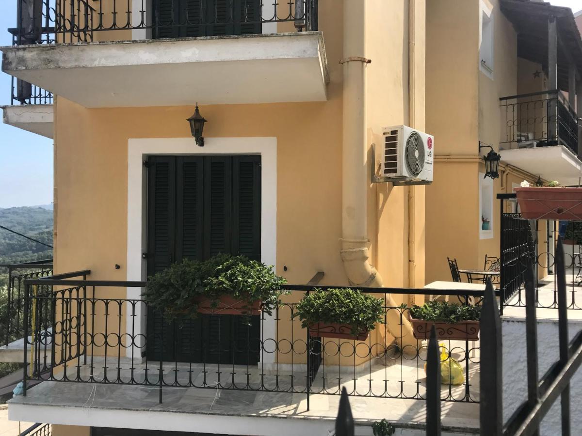Schoenes Familienappartement In Pelekas, Corfu Mit Meerblick 外观 照片