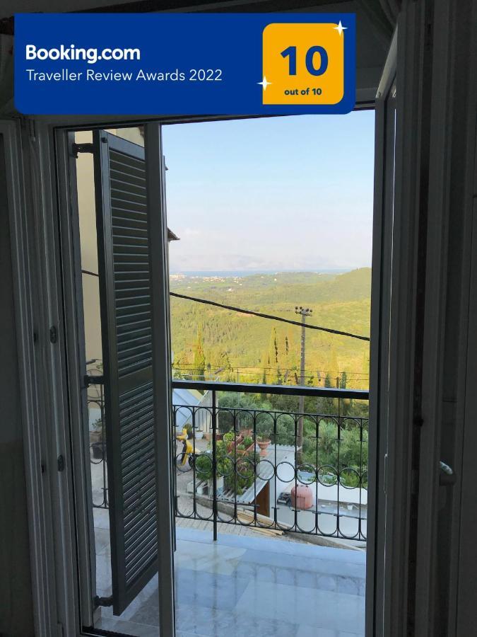 Schoenes Familienappartement In Pelekas, Corfu Mit Meerblick 外观 照片
