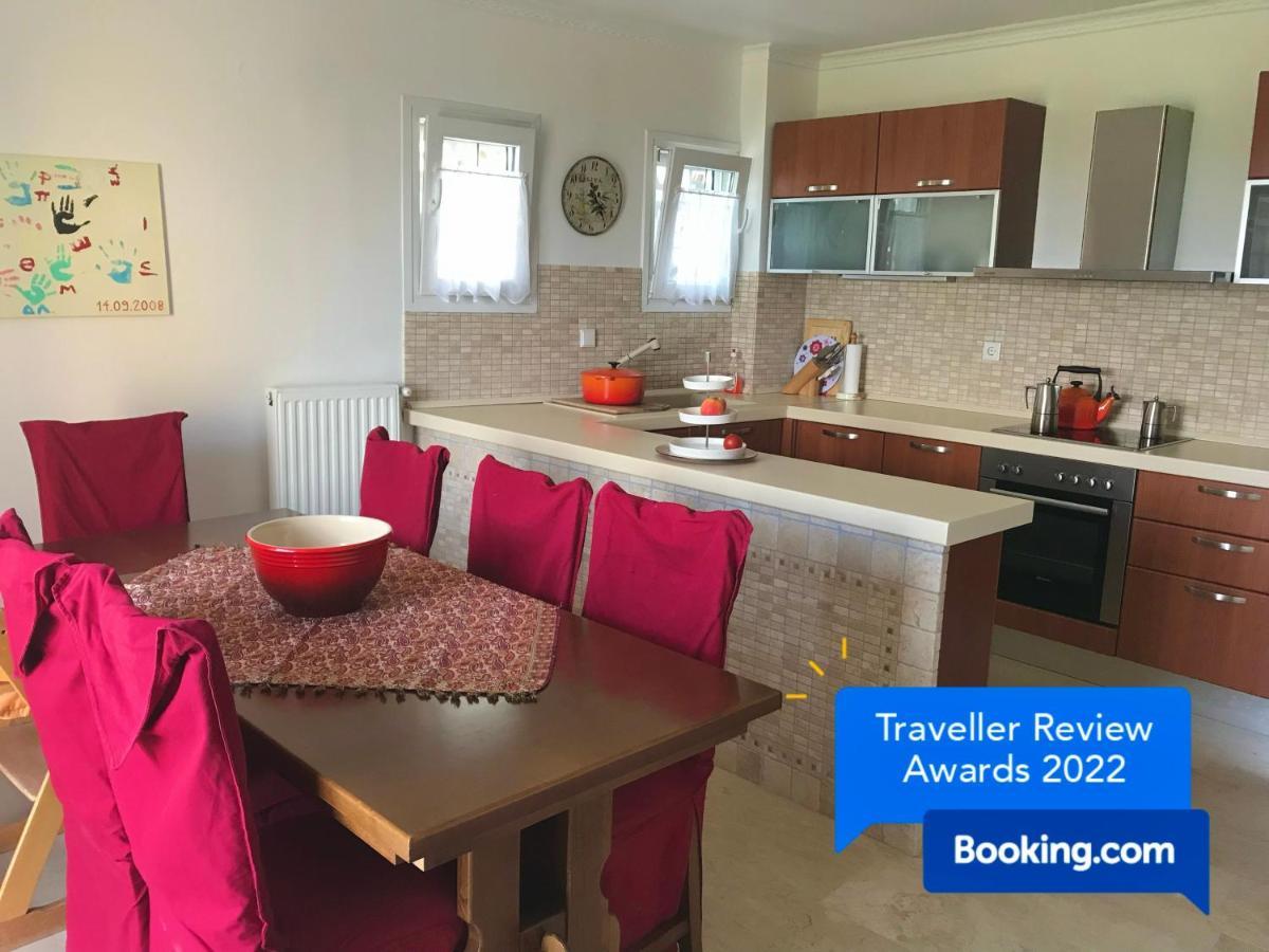 Schoenes Familienappartement In Pelekas, Corfu Mit Meerblick 外观 照片